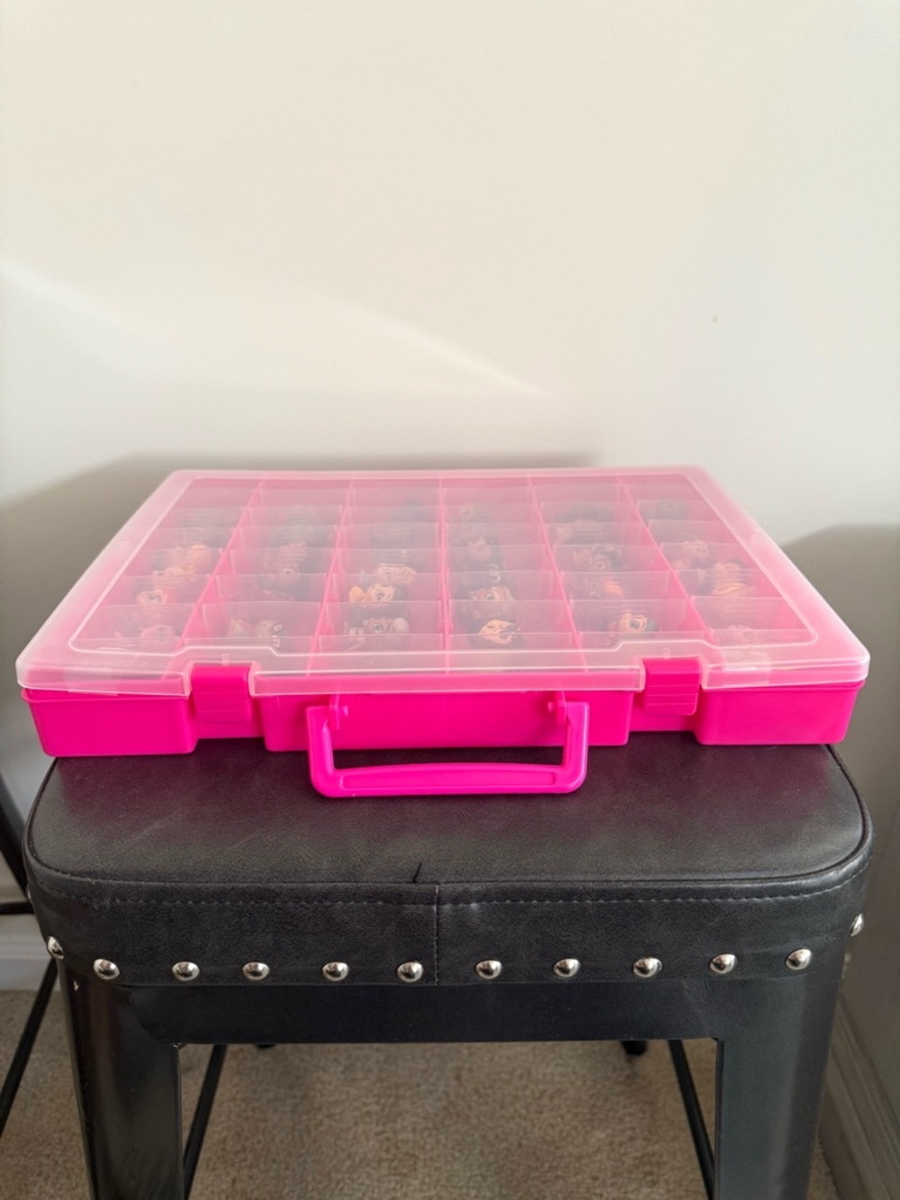 Pink Storage Case w/44 Mini Disney Doorables Figure Collection - Picture 3 of 5
